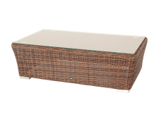 Стол плетенный со стеклом